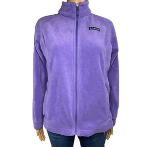 Columbia Girls Full Zip Fleece Jacket XL-12-20 Youth‎ Purple Grape Outdoor Top